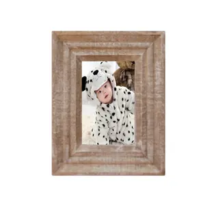 Nouveau conçu sculpté à la main solide manguier bois bébé cadre Photo en bois famille cadre Photo décor de noël et cadeaux cadres photo - Product Image 1