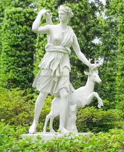 Artemis Caçadora DSF-CD04 Grega estátua de pedra do jardim