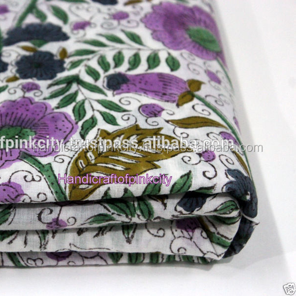 5 ярдов печатных sanganeri ткань, с рисунком "Подсолнух" ручной блок печати ткань, авиабилеты