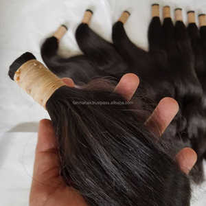 Cheveux vierges brésiliens lisses Remy en vrac 100g couleur naturelle vente en gros - Product Image 3