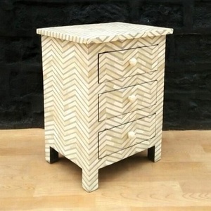 Mejor venta de hueso de incrustación de lado de la cama cajones - Product Image 3