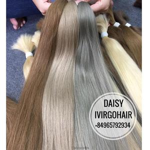 Extensiones de Cabello Remy Virgen 100% Ruso de Lujo, Sin Enredos, Cabello Sedoso, el Mejor Proveedor, Cabello Humano Color Ceniza - Product Image 5