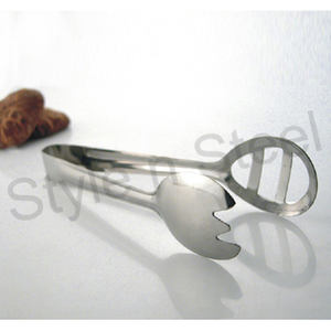 ที่คีบอาหารทำจากซิลิโคนใช้ในครัวที่คีบสลัดทำจากโลหะ - Product Image 1