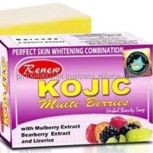 6 नवीनीकृत Kojic बहु जामुन और नद्यपान हर्बल Whitening साबुन 135g प्रत्येक