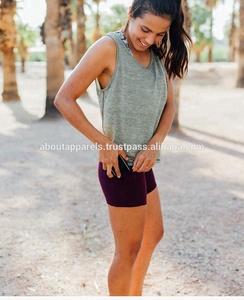 Mallas laterales personalizadas para mujer, pantalones cortos de cintura alta, Sexy, negro, nailon, poliéster, Yoga - Product Image 5