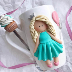 Hot Sell <strong>Princess</strong> Polymer Clay <strong>Mug</strong> Ceramic Gift <strong>Mug</strong> - Product Image 1
