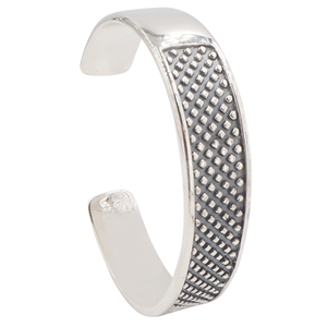 Bracelet lourd pour hommes, en argent Sterling 925, de style lourde, avec oxydation, vente en gros - Product Image 2
