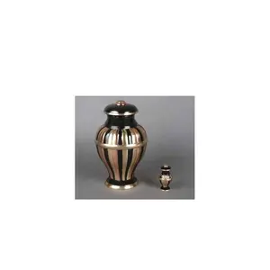 Brass Memorial Urn Tricolore Brass urns can be kept at home, entombed in a cemetery columbarium niche or buried in an earth grav