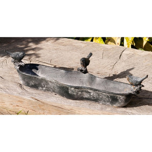 <b>Cast</b> <b>Iron</b> Bird Bath Bowl Beautiful Antique <b>Garden</b> <b>Ornament</b> for Bathing and Decor for Metal Birds - Product Image 2