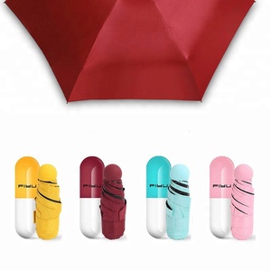 カプセル傘 ミニサイズ 折りたたみ傘 ボトル入り UVカット付き - Product Image 5
