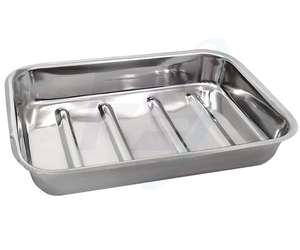 Bandeja de acero inoxidable para laboratorio, bandeja de alta calidad para instrumentos médicos y dentales - Product Image 5