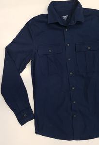 Camisa de algodón y poliéster ajustada informal para hombre para ropa gruesa de invierno Stock para adultos - Product Image 3