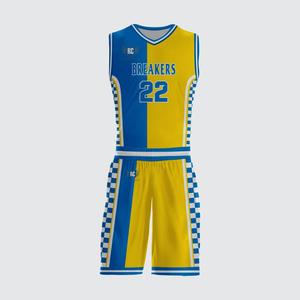 Maillot de basket-ball et short, tissu polyester confortable pour les clubs d'équipe, uniforme, vente en gros, bon marché - Product Image 3