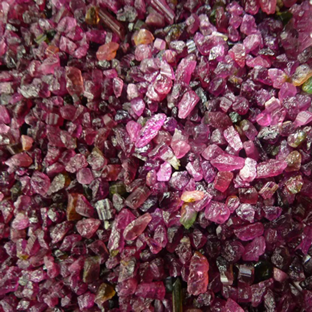 Turmalina de Color rosa Natural, forma mixta, sin cortar, áspera