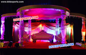 Mandril de cristal de diseño ovalado, nuevo estilo de fuente, pilar de cristal, blanco, boda, cristales de diamante - Product Image 6