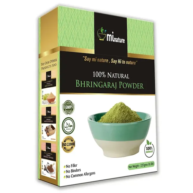 227 gms 100% Natural planta Bhringaraj extracto de hoja de Bhringraj en polvo