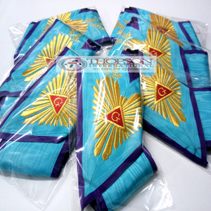 Rito francés Masonic Regalia collares tela bordada y base de cinta para punto de cruz y costura - Product Image 4