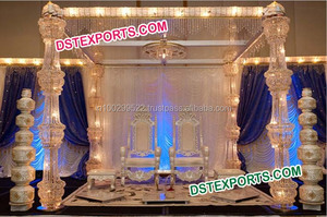 Fully Crystal Mandap for <b>Wedding</b> Indian <b>Wedding</b> Crystal Mandap Manufacturer <b>Wedding</b> Crystal Mandap Decoration CANADA - Product Image 4