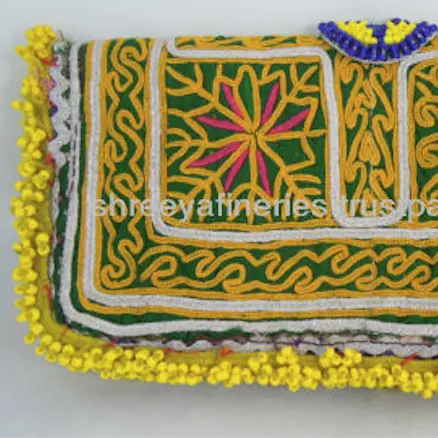 Indische Vintage Suzani Banjara Clutch Bestickte Patch Handtasche Geldbörsen Brieftasche