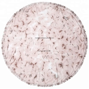 ผ้าขนหนู100% ทรงกลมสไตล์ตุรกีผ้าเช็ดตัวชายหาดทำจากผ้าฝ้ายทรายน้ำหนักเบาสำหรับเดินทางไปปิคนิค - Product Image 1