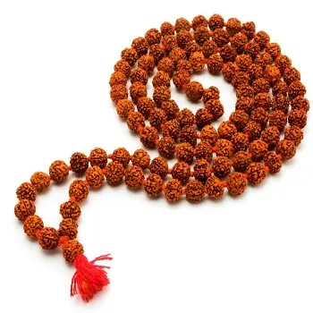 La migliore vendita 5 faccia Mukhi Rudraksha preghiera Mala perline massima qualità fatta a mano al miglior prezzo all'ingrosso made in India