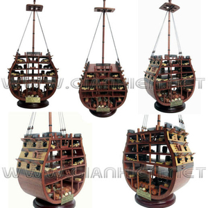 Maqueta de Madera de la HMS Victory, Modelo Artesanal Elegante TS0002W, Juguete de Vehículo Unisex con Sección Transversal, Edades 5-7 - Product Image 2