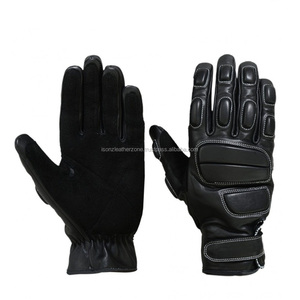 Guantes de carreras de cuero Premium para motociclistas-Protección completa de dedos Color y tamaño personalizados - Product Image 1