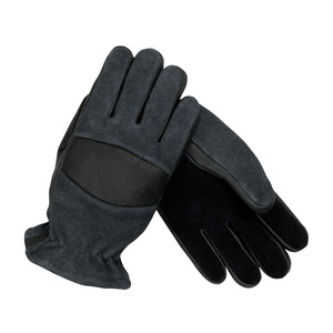 Gants de conduite en cuir de vachette noir de jais de haute qualité gants de travail en cuir de sécurité industrielle antidérapants flexibles - Product Image 1