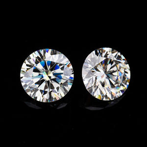 Diamante cultivado en laboratorio SI1 de 1 quilate, corte brillante redondo, certificado IGI, excelente par de piedras preciosas blancas - Product Image 2