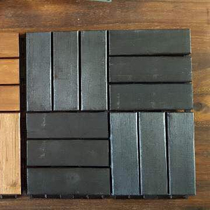 Tuiles de terrasse en chêne huilées, revêtement de sol en bois durable avec placage pour une utilisation extérieure certifiée, épaisseur de 19 à 24 mm - Product Image 1