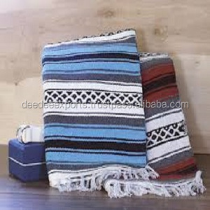 Alfombra de Yoga tejida de algodón multicolor para ejercicio, OEM, alta calidad, Etiqueta Privada, India - Product Image 1