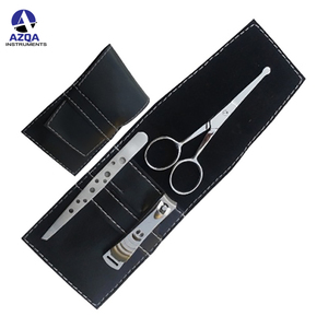 Ensemble de coupe-ongles professionnel en acier inoxydable Kit de soin des ongles manucure et pédicure avec étui en cuir PU - Product Image 2