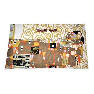 Alfombra de lana de ganchillo hecha a mano, edificios en la calle india - Product Image 5