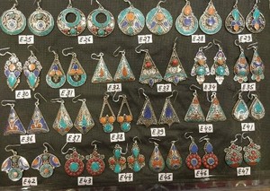 Pendientes colgantes de moda de plata tibetana Accesorio elegante y elegante - Product Image 2