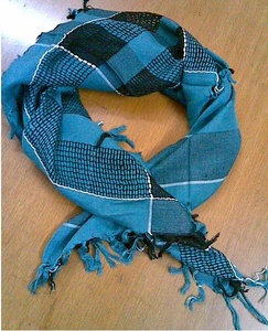 100x100 Écharpe brodée imprimée rayonne pour adultes Tissé Coton Viscose Polyester Long Carré Style Chapeau et Gants Ensembles Inclus - Product Image 1