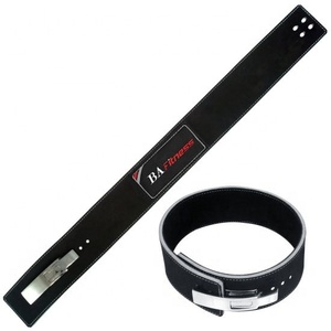 Poids de puissance ceinture professionnelle ceinture de musculation haltérophilie Durable noir ceinture en cuir véritable haltérophilie - Product Image 2