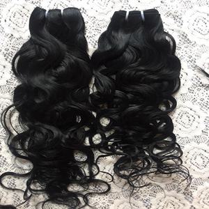 Extension de cheveux Remy indienne de haute qualité cheveux crus alignés à cuticule vierge simple et double étirée - Product Image 1