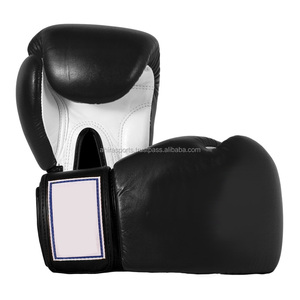 Gants de boxe professionnels Bravo Pro Range Best-seller en 8oz 6oz 12oz Tailles en cuir de vachette PU Couleur noire Moule spécial - Product Image 1