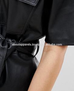 Prix compétitif, meilleure qualité, dernière collection, pantalon décontracté à taille basse, boutonné devant, 100% cuir véritable, longueur genou, diamants, écologique - Product Image 6