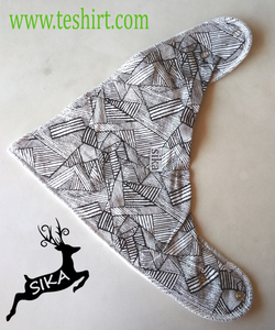 Bavoir jetable en coton 100% biologique, modèle Triangle, Bandana pour bébé, bon marché, vente en gros, fournisseur indien - Product Image 3