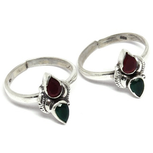 Anillo de plata de primera ley con forma de dedo para mujer, sortija, plata esterlina 925, ónix verde, diferentes tipos - Product Image 2