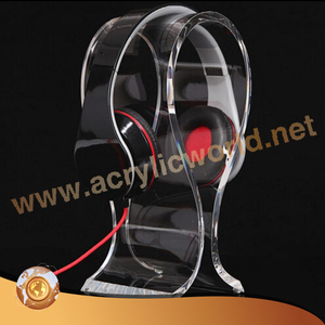 Customized OEM Design Acrylic Headphones Stand Holder Desk Display <b>Phone</b> Accessories Display Shelf - Product Image 1