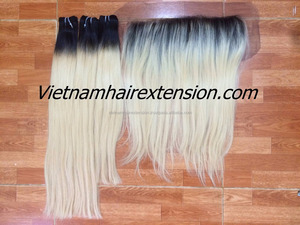 Extensiones de Cabello Virgen Remy de Vietnam con Cierre de Encaje, Ondulado Liso Sedoso, Pre-Adheridas - Product Image 3