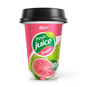 Jus de fruit de goyave de haute qualité, purée de fruits tropicaux, 330 ml, gobelet en PP, frais pressé, naturel, en boîte - Product Image 2
