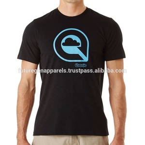 Camiseta lavada biológica de algodón peinado de alta calidad, cuello de manga corta, serigrafía personalizada, muestras gratis de poliéster/algodón tejido - Product Image 4