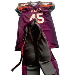 Wholesale <b>Cheap</b> American <b>Football</b> Uniform Latest Designs Breathable for Youth Adult Featuring National Team Sublimated Design - Product Image 2