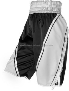 Pantalones cortos de boxeo clásicos personalizados de otoño con rayas contrastantes Disponibilidad al por mayor - Product Image 2