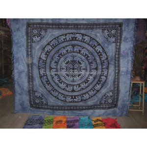 Customized Color Roundie Beach <b>Towel</b> Quick-Dry 100% Cotton Floral Mandala Design Yoga Mat Wall Decor Throw - Product Image 5