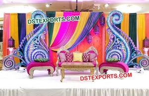 Pilares de maletero Decoración DE BODA Colgante Kundan Decoración de escenario Pilares de maletero Decoración de escenario de boda EE. UU. Precio al por mayor Mejor calidad - Product Image 3