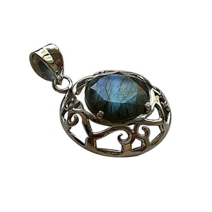 Colgante de piedra a granel de plata esterlina 925 personalizado colgantes de piedras preciosas a granel al por mayor - Product Image 1